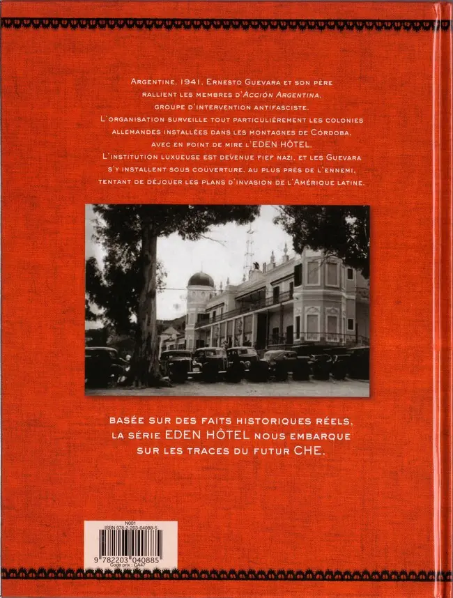 Verso de l'album Eden hôtel Tome 1 Ernesto