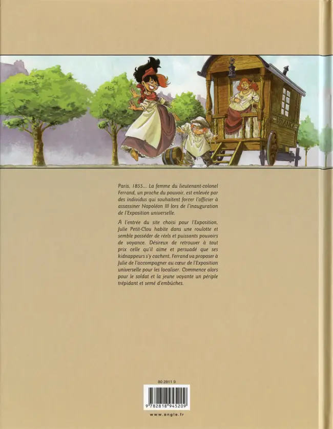 Verso de l'album La Fille de l'exposition universelle Tome 1 Paris 1855