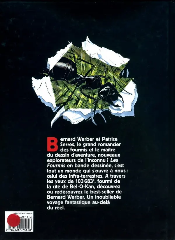 Verso de l'album Les Fourmis