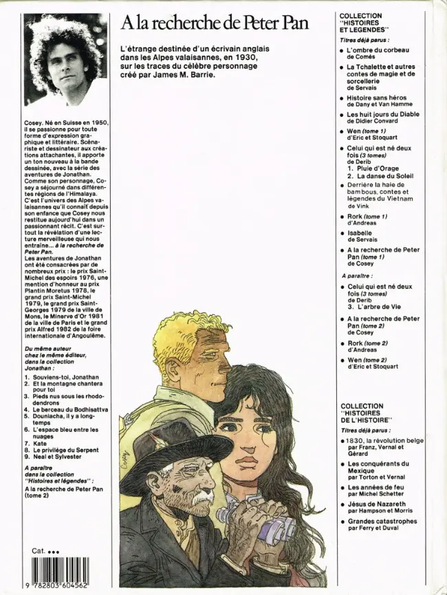 Verso de l'album A la recherche de Peter Pan Tome 1