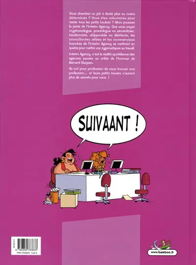 Verso de l'album Interim agency Tome 1 Mission interim