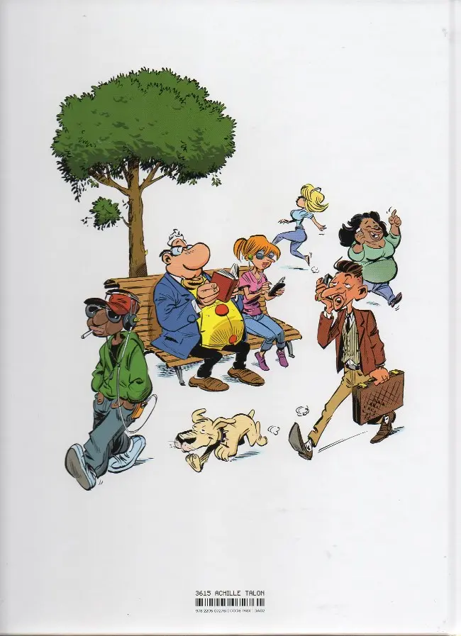 Verso de l'album Les impétueuses tribulations d'Achille Talon Tome 1 Achille Talon est un homme moderne