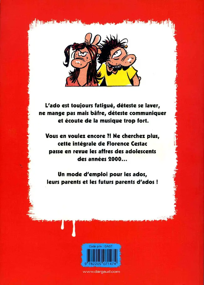 Verso de l'album Les Ados Laura et Ludo - Intégrale - Ya Tout Inside