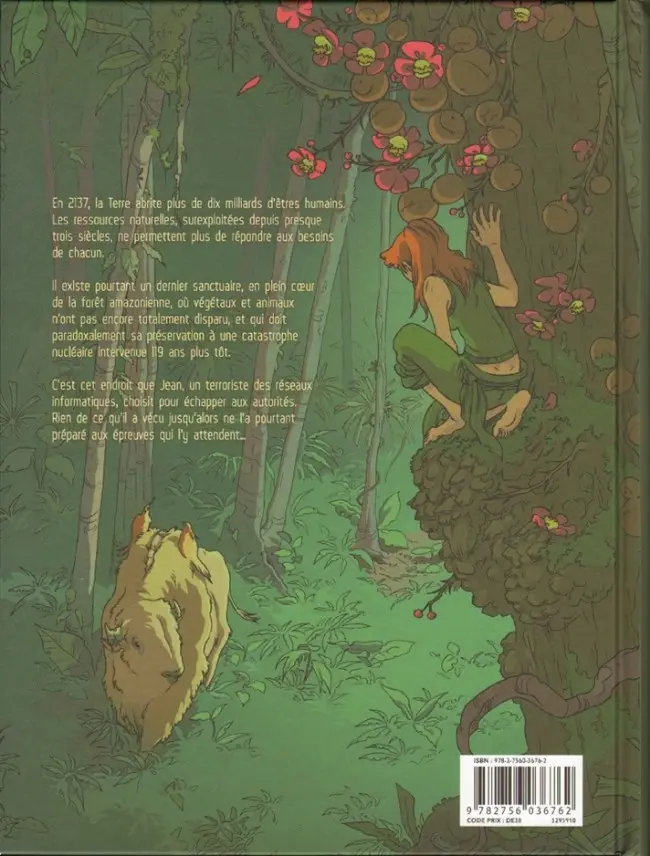 Verso de l'album Kanopé Tome 1