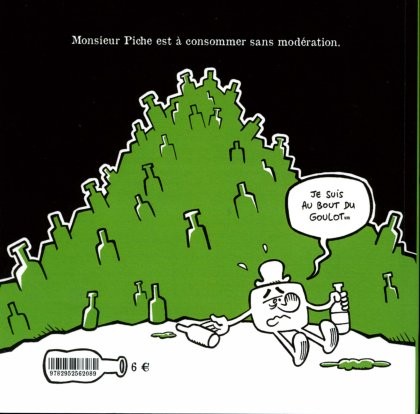 Verso de l'album Monsieur Piche Monsieur Piche paye sa tournée
