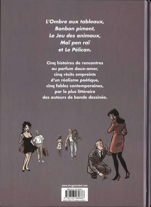 Verso de l'album L'Ombre aux tableaux et autres histoires
