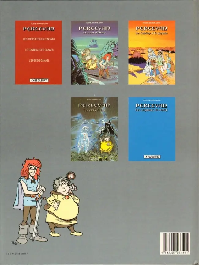 Verso de l'album Percevan Tome 6 Les clefs de feu