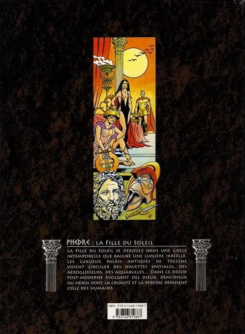 Verso de l'album Phèdre La Fille du soleil