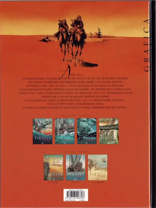 Verso de l'album Les Pirates de Barataria Tome 7 Aghurmi