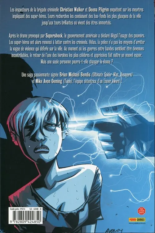 Verso de l'album Powers Tome 8 Légendes