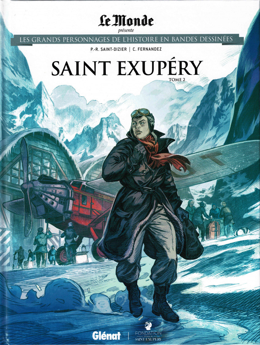 Couverture de l'album Les grands personnages de l'Histoire en bandes dessinées Tome 60 Saint Exupéry - tome 2