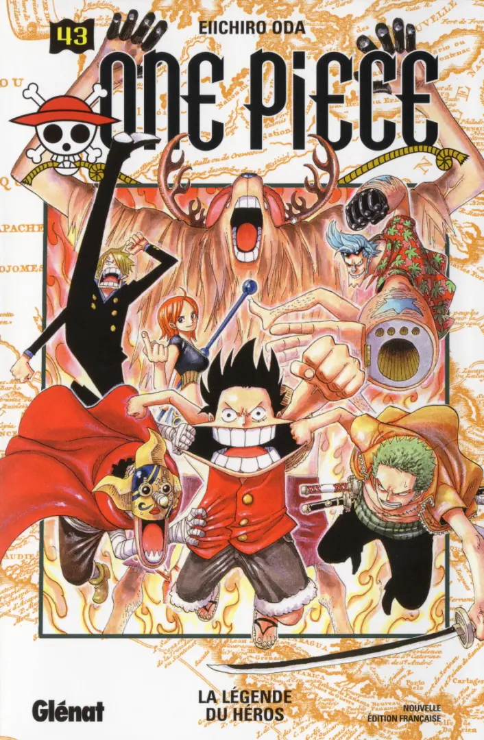Couverture de l'album One Piece Tome 43 La légende du héros