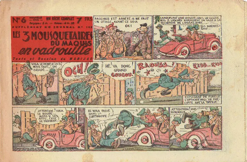 Couverture de l'album Les 3 Mousquetaires du Maquis Tome 6 Les 3 mousquetaires du maquis en vadrouille