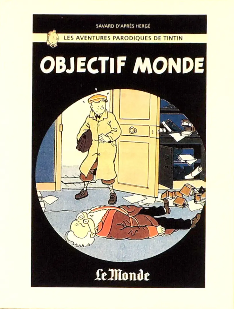 Couverture de l'album Tintin Objectif Monde