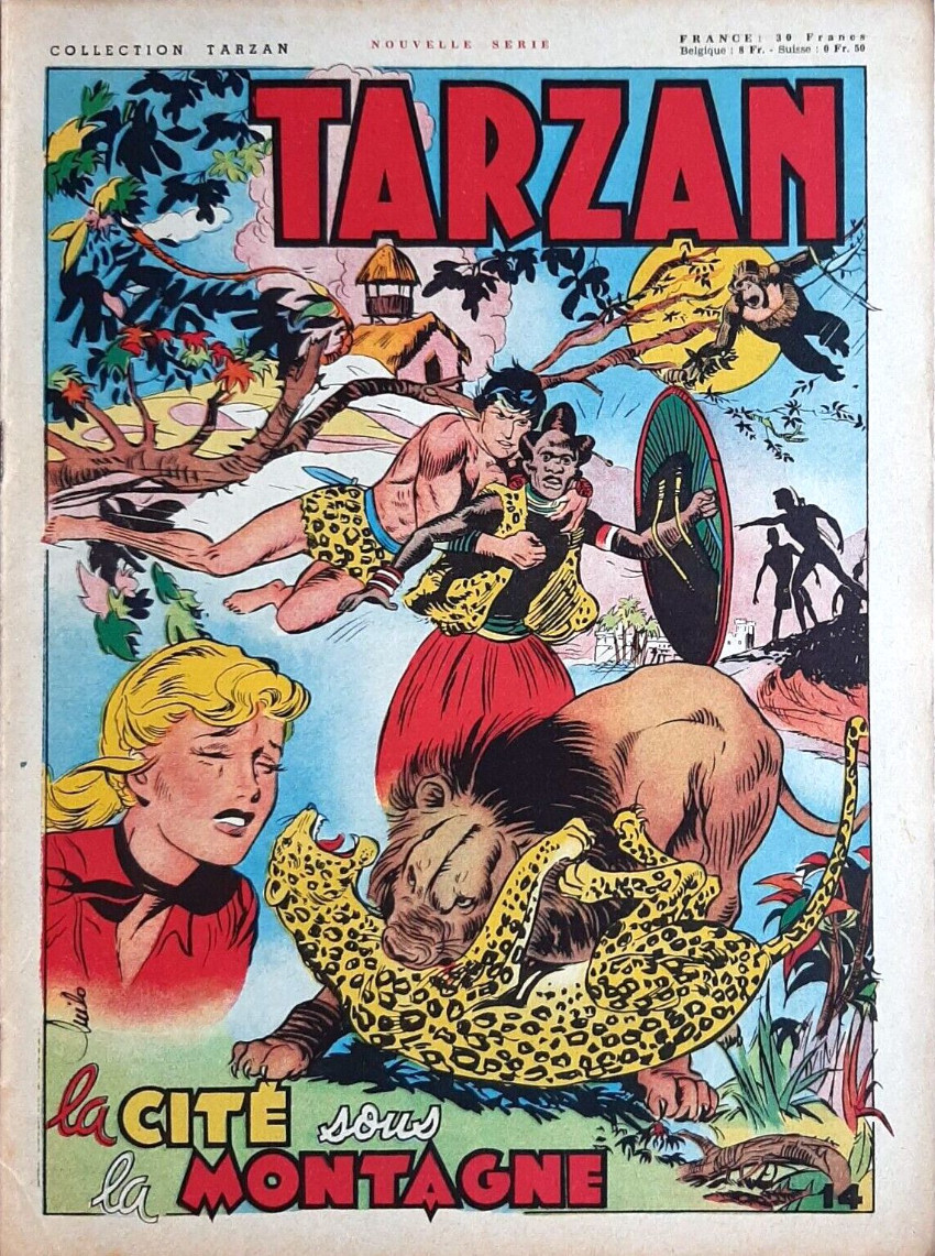 Couverture de l'album Tarzan (collection Tarzan) 14 La cité sous la montagne