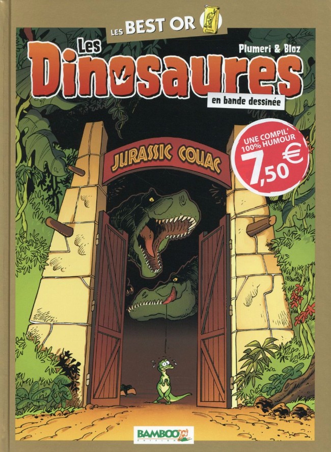 Couverture de l'album Les Dinosaures en BD Jurassic Couac