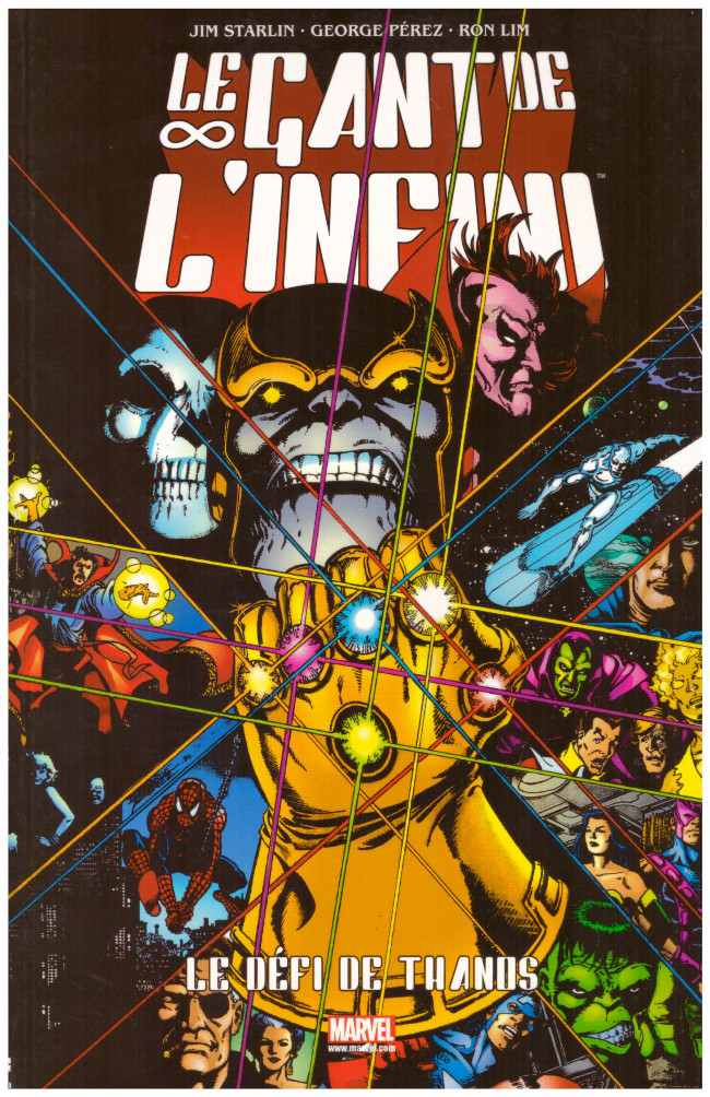 Couverture de l'album Marvel Gold Tome 1 Le gant de l'infini - Le défi de Thanos