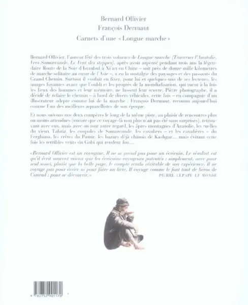 Verso de l'album Carnets d'une longue marche