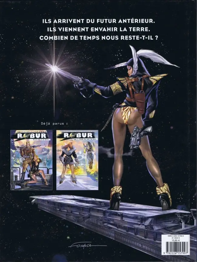 Verso de l'album Robur Tome 3 Voyage au centre de la lune
