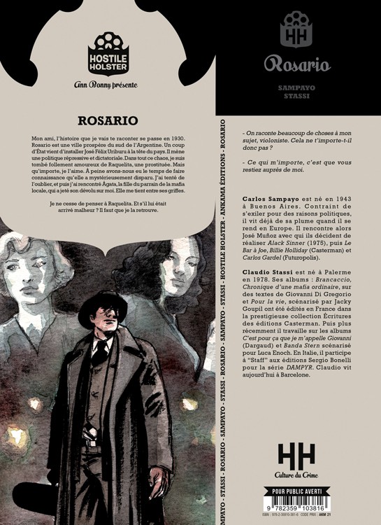 Verso de l'album Rosario