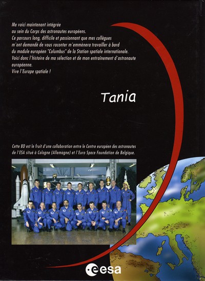 Verso de l'album Tania Tome 3 Astronaute Européenne