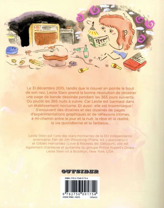 Verso de l'album Toutes mes nuits sans dormir