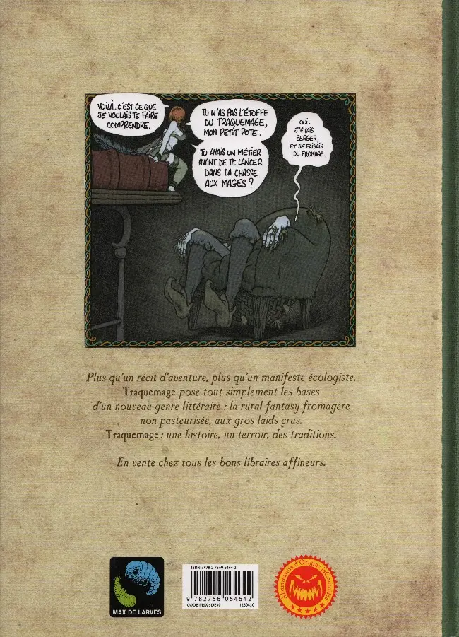 Verso de l'album Traquemage Tome 1 Le serment des Pécadous