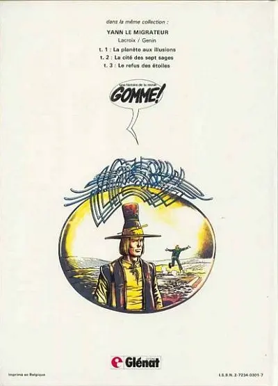 Verso de l'album Yann le migrateur Tome 4 l'Île des fous