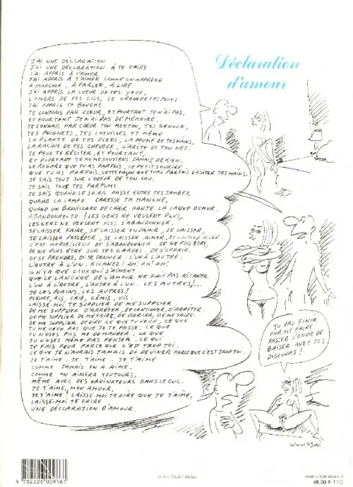 Verso de l'album À bas l'amour copain !