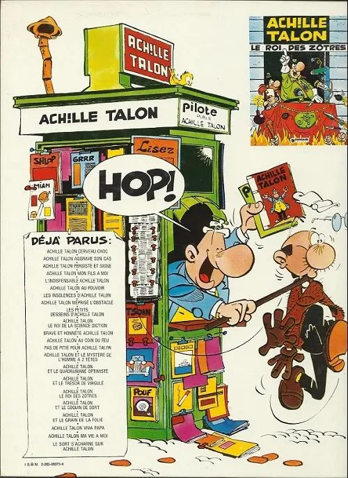 Verso de l'album Achille Talon Tome 3 Achille Talon persiste et signe !