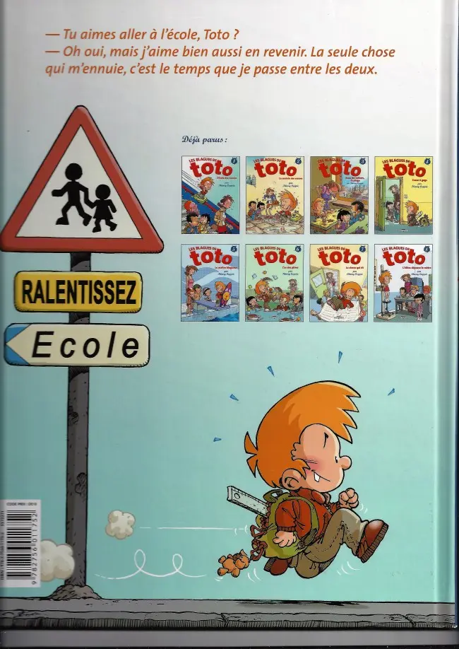 Verso de l'album Les Blagues de Toto Tome 7 La classe qui rit