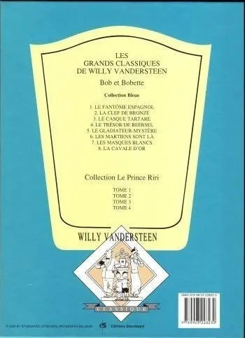 Verso de l'album Bob et Bobette Tome 4 Le Trésor de Beersel