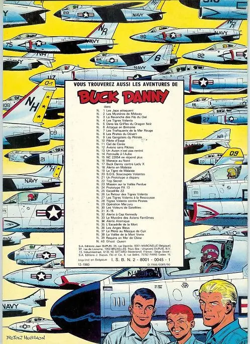 Verso de l'album Buck Danny Tome 8 Les pirates du désert
