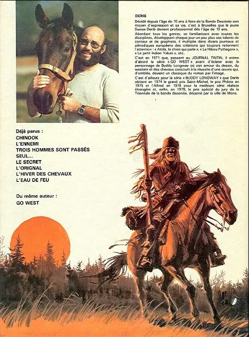 Verso de l'album Buddy Longway Tome 5 Le secret