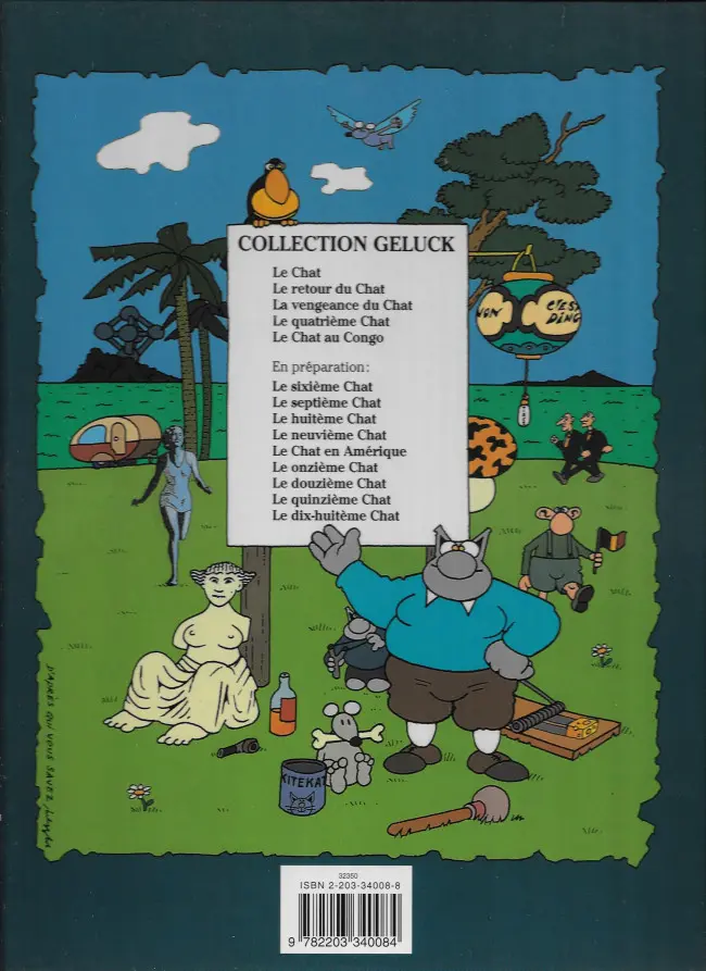 Verso de l'album Le Chat Tome 5 Le Chat au Congo