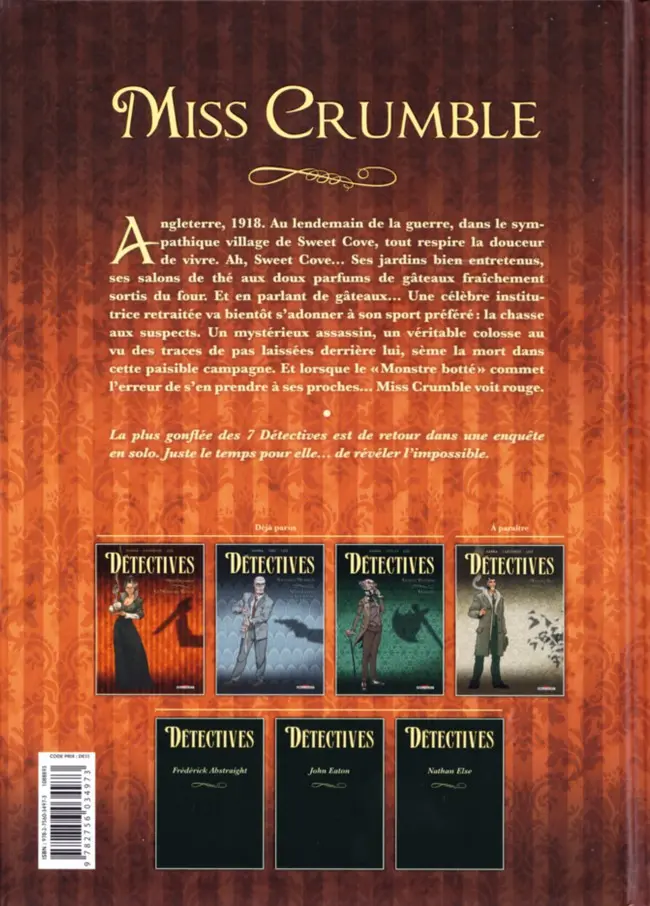 Verso de l'album Détectives Tome 1 Miss Crumble - Le Monstre botté