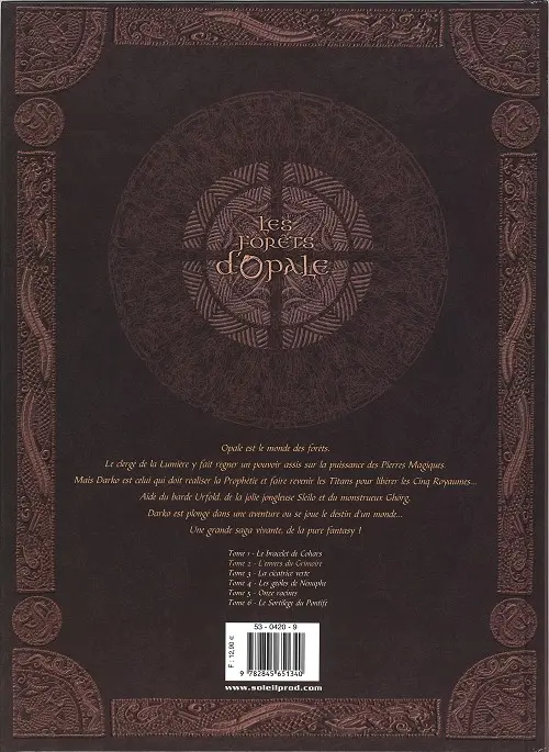 Verso de l'album Les Forêts d'Opale Tome 2 L'envers du grimoire
