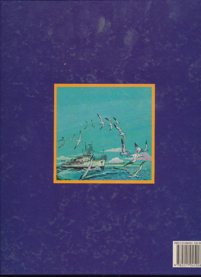 Verso de l'album L'Aventure de l'équipe Cousteau en bandes dessinées Tome 1 L'île aux requins
