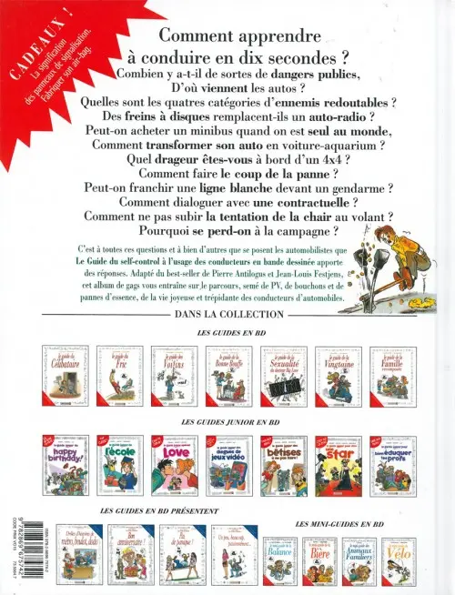 Verso de l'album Le Guide Tome 3 Le guide du self-control à l'usage des conducteurs