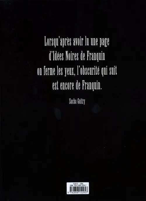 Verso de l'album Idées noires Idées noires, l'intégrale