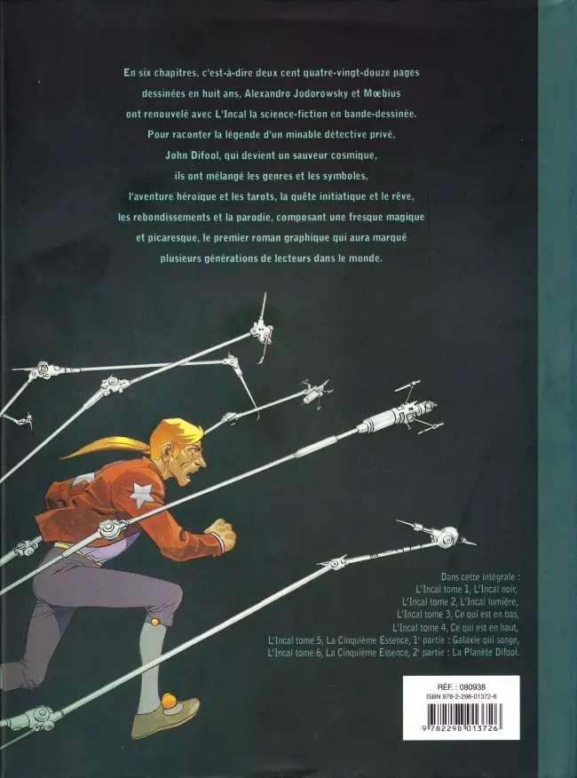 Verso de l'album L'Incal L'Intégrale
