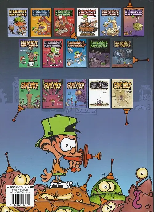 Verso de l'album Kid Paddle Tome 2 Carnage Total