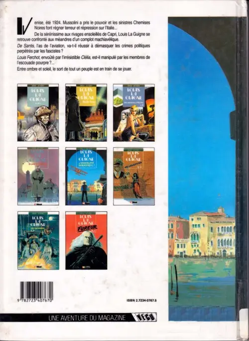 Verso de l'album Louis la Guigne Tome 5 L'escouade pourpre