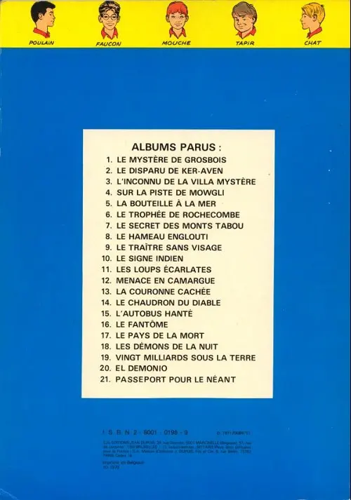 Verso de l'album La Patrouille des Castors Tome 8 Le hameau englouti