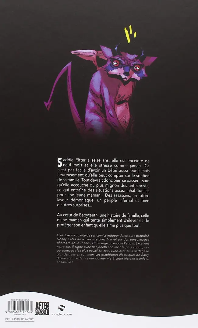 Verso de l'album Babyteeth Tome 1 Il est né
