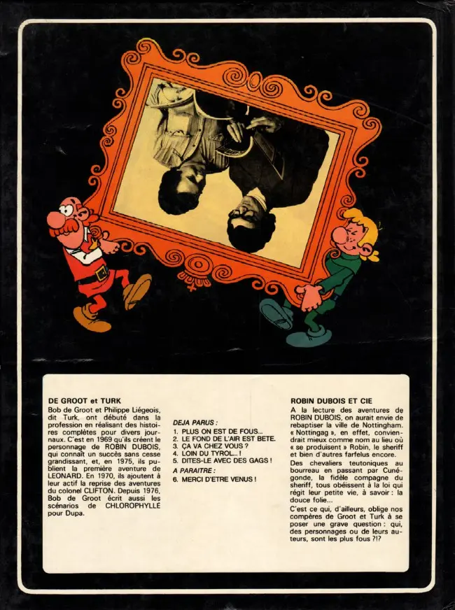Verso de l'album Robin Dubois Tome 5 Dites-le avec des gags