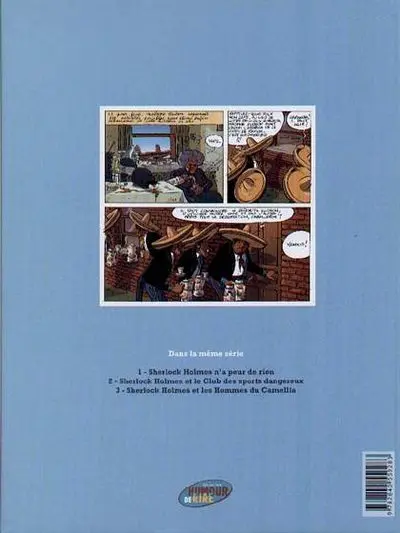 Verso de l'album Baker Street Tome 4 Sherlock Holmes et l'Ombre du M