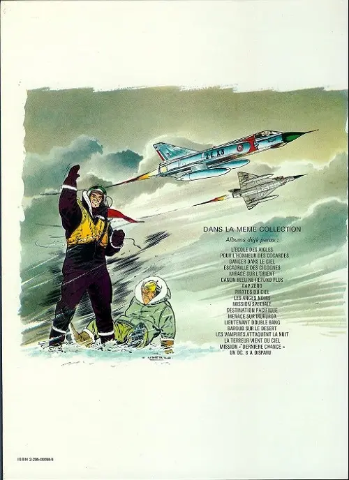 Verso de l'album Tanguy et Laverdure Tome 1 L'école des Aigles