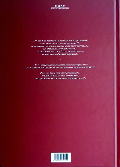 Verso de l'album Victor Hugo et l'affaire des filles de Loth Tome 2 Le sang de Gommorhe