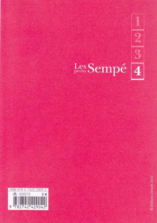 Verso de l'album Les petits Sempé Tome 4